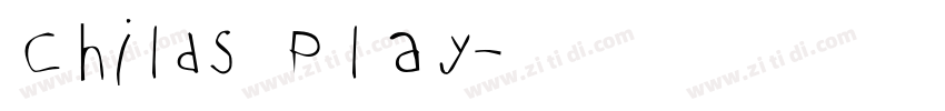 Childs Play字体转换 Childs Play字体转换